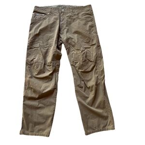 Kuhl Mens Tan Vintage Patina Dye Revolvr Pants Size 36